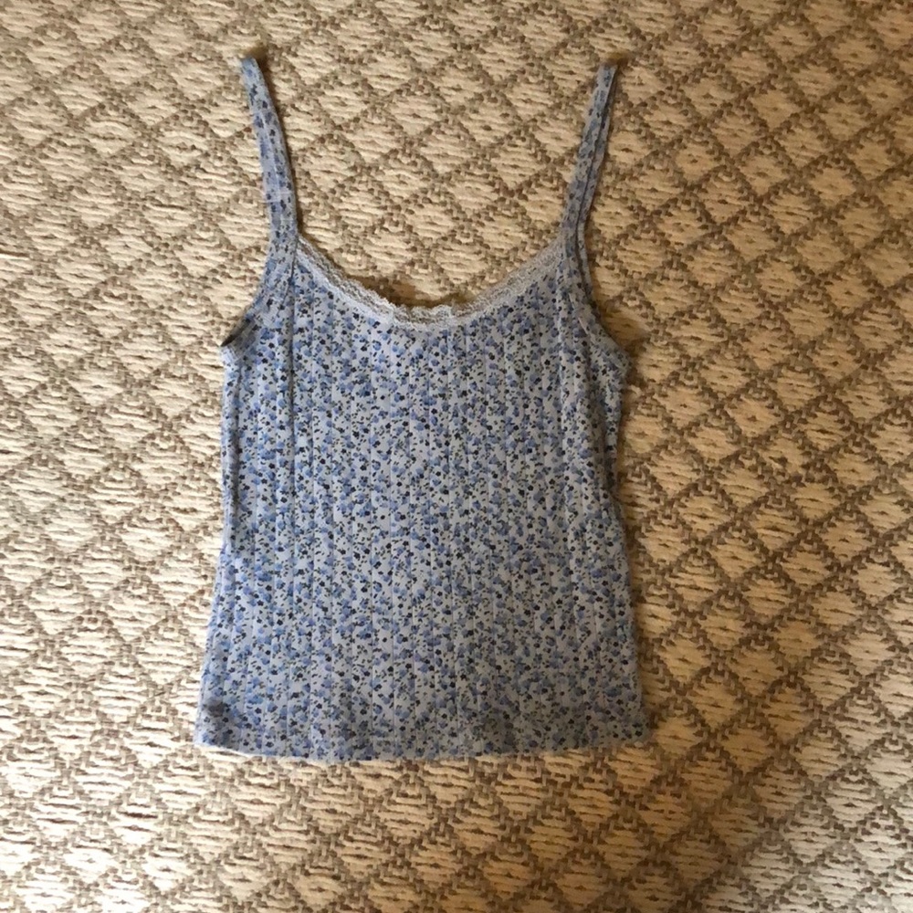 Brandy Melville rare floral skylar tank